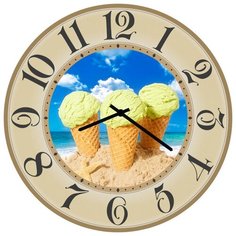 SvS Настенные часы SvS 4002160 Kitchen 3 мороженных СВС