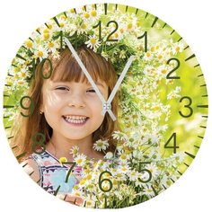 SvS Настенные часы SvS 4001135 Kids Девочка в ромашках СВС