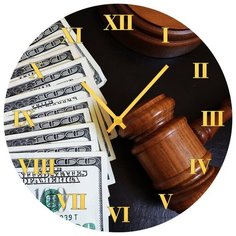 SvS Настенные часы SvS 3501893 Суд да деньги СВС