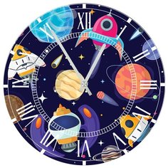 SvS Настенные часы SvS 3501204 Kids Космос по-детски СВС