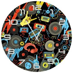 SvS Настенные часы SvS 3001759 Музыка в абстракции СВС