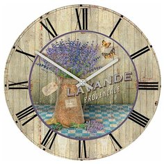 SvS Настенные часы SvS 3001040 Vintage Лаванда СВС