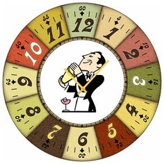 SvS Настенные часы SvS 3002321 Бармен СВС