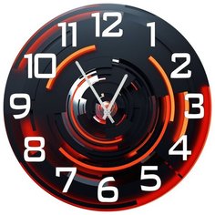 SvS Настенные часы SvS 3001637 Круговая абстракция СВС