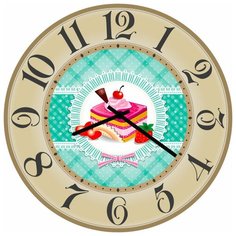 SvS Настенные часы SvS 3502729 Розовый торт СВС