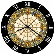 SvS Настенные часы SvS 3502822 Желто-песочный узор СВС