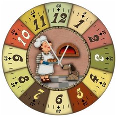 SvS Настенные часы SvS 3502678 Повар и печь СВС