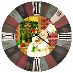 SvS Настенные часы SvS 4002683 Повар с овощами СВС