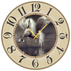 SvS Настенные часы SvS 3002183 Конь с крыльями СВС