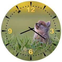 SvS Настенные часы SvS 3501843 Песик и шмель СВС