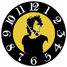 SvS Настенные часы SvS 3002489 Цой в черной рамке СВС