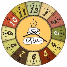 SvS Настенные часы SvS 3502316 Чашка кофе СВС