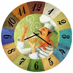 SvS Настенные часы SvS 3502700 Повар на дегустации СВС