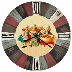 SvS Настенные часы SvS 4002706 Три девочки на дегустации СВС