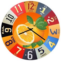 SvS Настенные часы SvS 4002942 Цитрус СВС