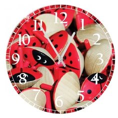 Часы настенные кварцевые SvS 4001211 Мухоморы с глазами СВС