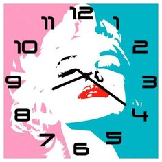 Часы настенные кварцевые SvS 3002483 Монро в арт стиле СВС