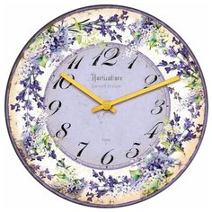 SvS Настенные часы SvS 3001106 Flowers Сиреневые цветы СВС