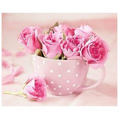 Картина по номерам RADUGA VA-0554 Розочки в чашке 40х50см Paintboy