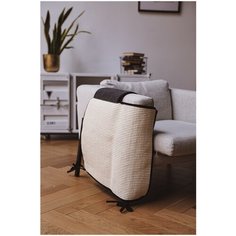 Когтеточка с игрушкой для кошек, "Не Один Дома" Protection, бежевый