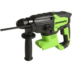 Перфоратор аккумуляторный бесщеточный Greenworks GD24SDS2 2 ДЖ, 24V, c 1хАКБ 4 А.ч и ЗУ в сумке