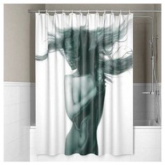 Штора для ванной комнаты с кольцами фотопечать ST SM3215SC 180х200 Santrade