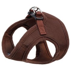 Шлейка с поводком Triol жилетка мягкая с поводком, M коричневый
