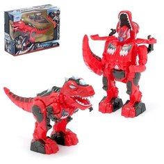 Робот-трансформер "Тираннозавр", цвета красный 7294495 Сима ленд