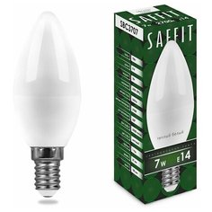 Лампа светодиодная SAFFIT SBC3707 Свеча E14 7W 2700K 55030 (упаковка 10 шт)