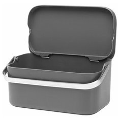 Контейнер для пищевых отходов Brabantia, темно-серый, 117541