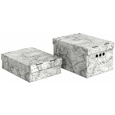 Набор коробов картонных 2 шт., 25*33*18.5 см, 25*33*9 см, EXPEDITION Valiant