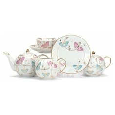 Сервиз чайный. Дулёвский фарфоровый завод. Форма Тюльпан. Рисунок Летняя симфония. 21 предм.