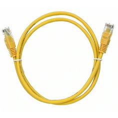 "Патч-корд литой AOPEN UTP кат.5е, желтый, 1 м. "