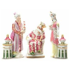 Скульптура. Дулёвский фарфоровый завод. Триптих Золотой петушок.