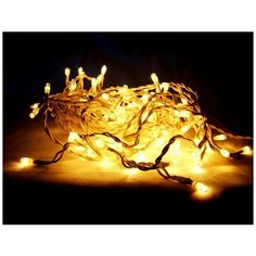 Гирлянда сосульки 100 прозрачных микроламп (рис), 2х0.32 м, белый провод, SNOWHOUSE