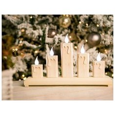 Светильник декоративный дачные мотивы, 5 LED-огней, 36.5х5.8х21.5 см, Sigro