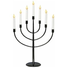 Светильник декоративный семисвечник TITUS, 59х39 см, 7 LED лампочек, чёрный, STAR trading