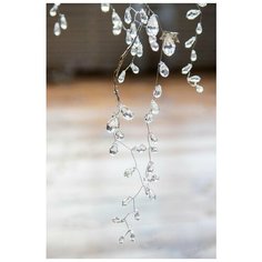 Гирлянда хрустальные капли, акрил, прозрачная, 90 см, Kaemingk