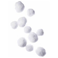 Гирлянда снежки, белая, 170 см, Kaemingk