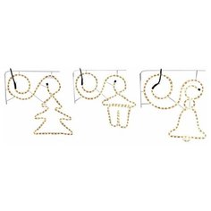 Светодиодная консоль праздник на пороге, ламповый дюралайт, 108 огней, 57х51 см, уличная, разные модели, Koopman International