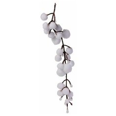 Гирлянда подвеска снежки-малютки с прозрачными/перламутровыми бусинами, 45 см, Koopman International