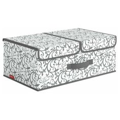 Короб стеллажный 2-х секционный, 50*30*20 см, CLASSIC GREY Valiant