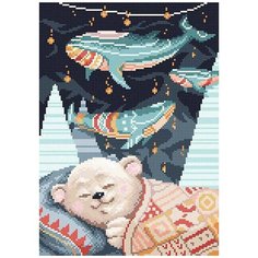 МС-053 Алмазная мозаика Мишка спит27*38см Brilliart М.П.Студия