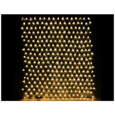 Светодиодная гирлянда сетка RUBI NET, 320 тёплых белых LED-огней, 1.9х1.6+1.5 м, коннектор, черный каучук, уличная, SNOWHOUSE