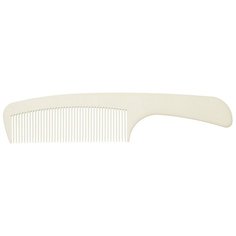 Расческа рабочая DEWAL серия SUPER thin с ручкой, широкая, белая 20,5см DEWAL MR-CF017/1