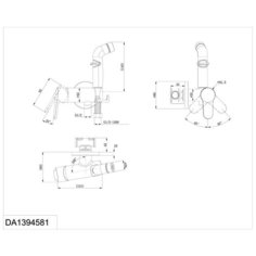 Встраиваемый смеситель с гигиеническим душем D&K Rhein.Marx DA1394581 DK