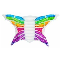 Надувной матрас-плот Радужная бабочка, 294x193 см, BestWay
