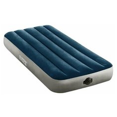 Надувной матрас 99х191х25см Single-High встр. нас.на бат(4хАА), до 136кг Intex