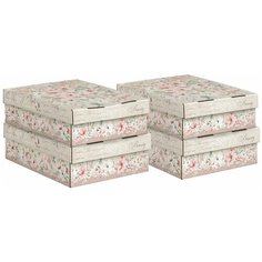 Набор коробов картонных 4 шт., 25*33*9 см, JARDIN Valiant