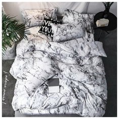 Комплект постельного белья Grazia-Textile 2-СПАЛЬНЫЙ Marble, Сатин, наволочки 70x70 2 шт.